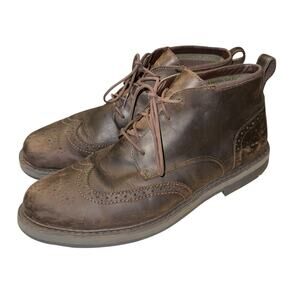 Timberland Squall Canyon Wing Tip Chukka Boots‎ Men's 13 Brown Waterproof Fall